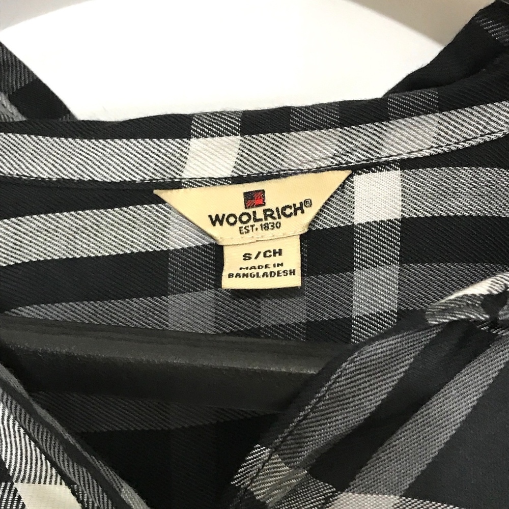 Woolrich Black Plaid Blouse - Picture 4 of 8